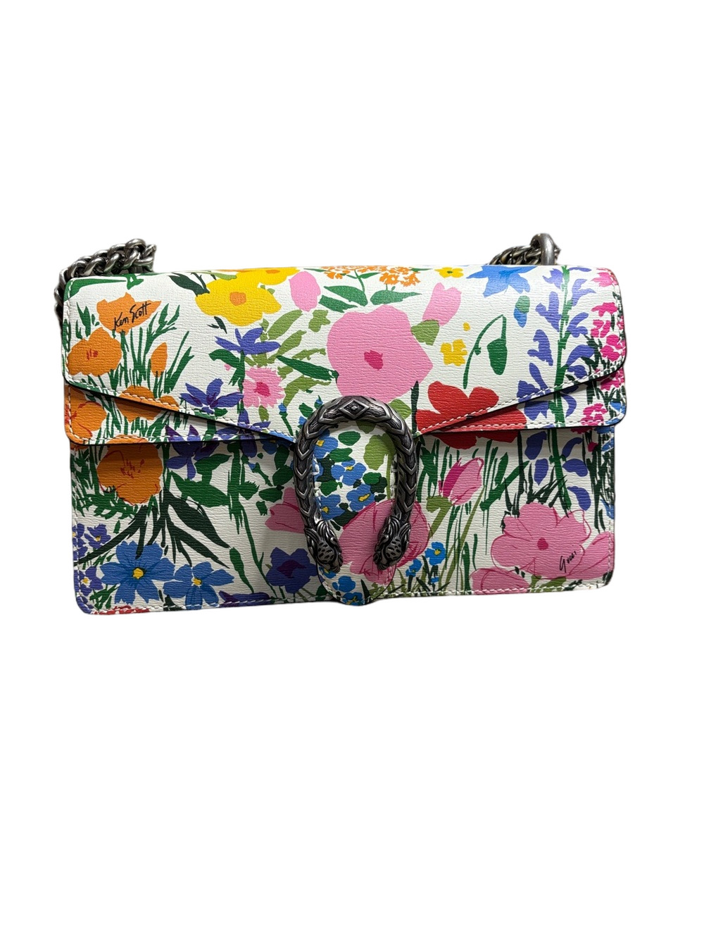 GUCCİ x Ken Scott Dionysus Medium Floral Leather Shoulder Bag NWOT
